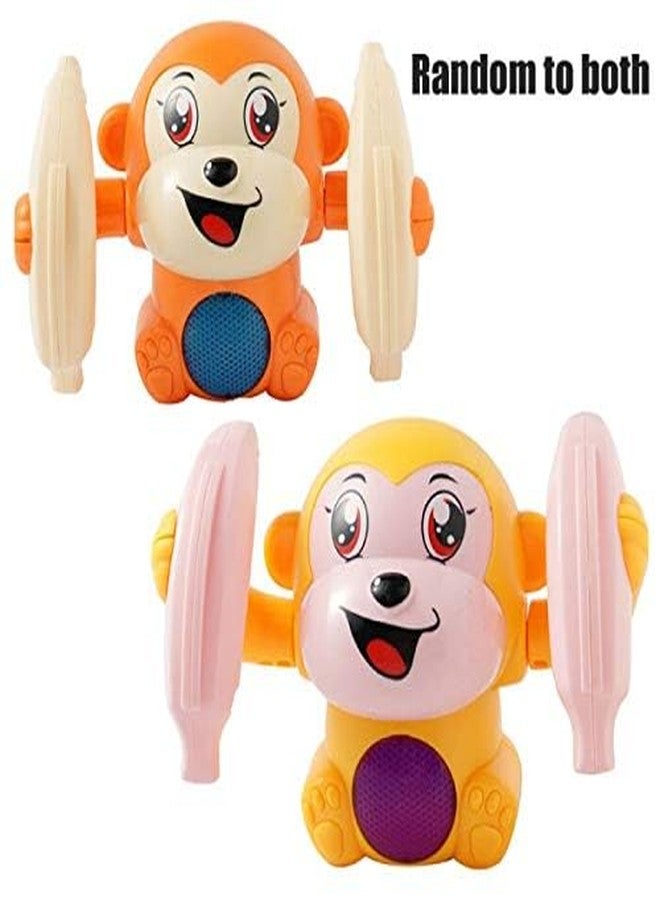 BLISSBORN Voice Activated Tumbling Monkey Toy, Musical Toy with Light and Sound Effects, Tumbling Banana Monkey(Multicolor)- Pack of 1 - Image 2